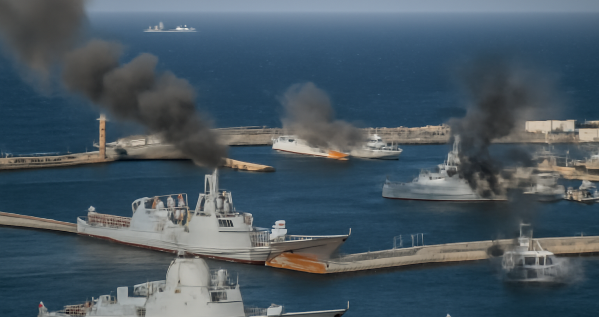 Armata Ucraineană Declară Lovirea a Trei Nave Rusești în Portul Novorossiisk